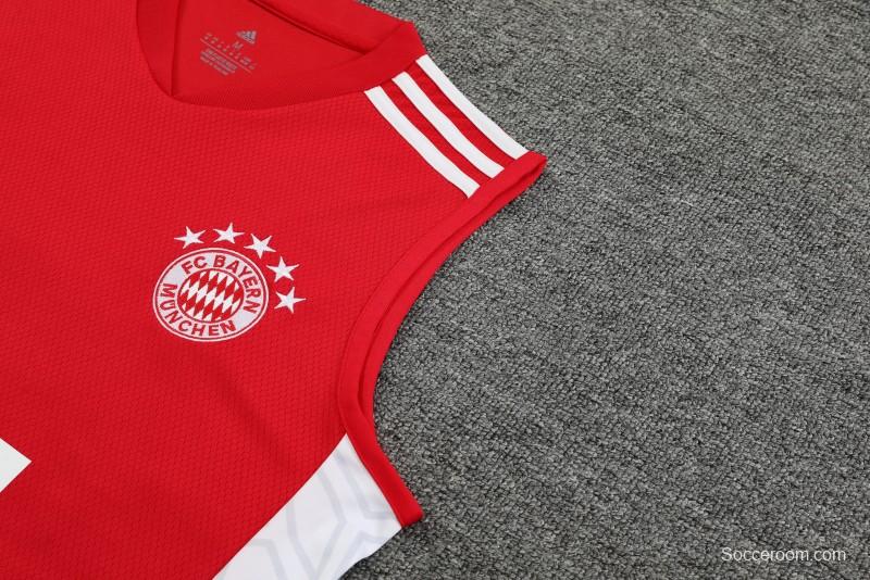 23-24 Bayern Munich Red Vest Jersey+Shorts