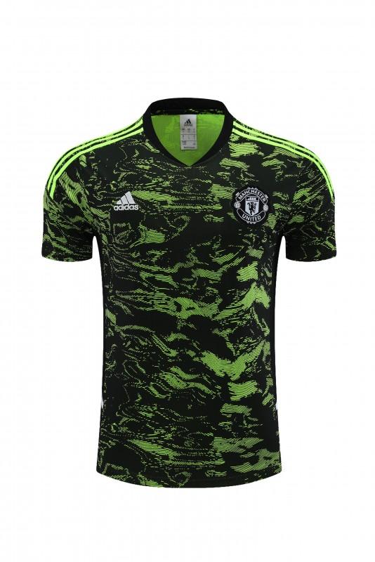 23 24 Manchester United Green Black Short Sleeve+Shorts