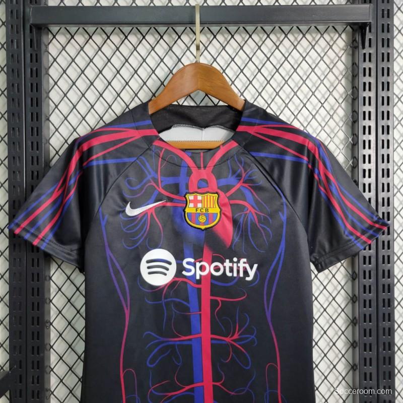 23/24 Kids Barcelona Patta Special Edition Pre-Match Jersey