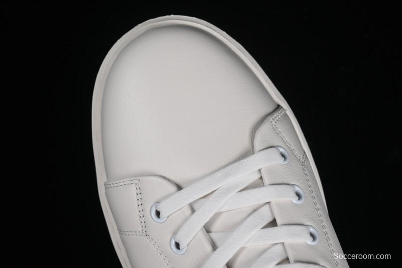 Ecco Soft 60th Anniversary Street Fun Collection Versatile White Sneakers - 63335301002