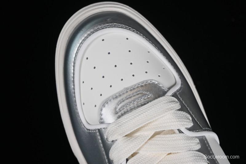 MLB Chunky Liner Metal Senior Series Lightweight Platform Casual Sneakers with 6cm Height Increase - 3ASXCLH3N50GRS