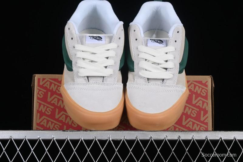 Vans Knu-Skool VR3 Lx Low-Top Retro Sneakers in Grey Green with Gum Sole - VN000CS0DWM