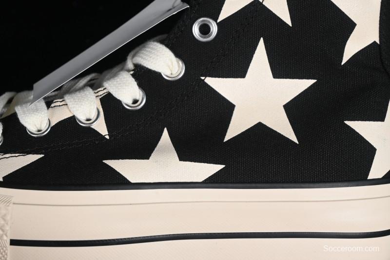 Converse All Star Lift High Top Platform Sneakers with Star Print - A09903C