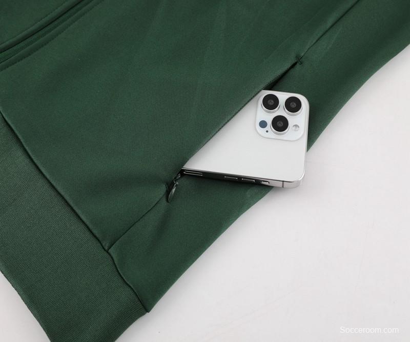 2024 Mexico Green Full Zipper Jacket +Long Pants