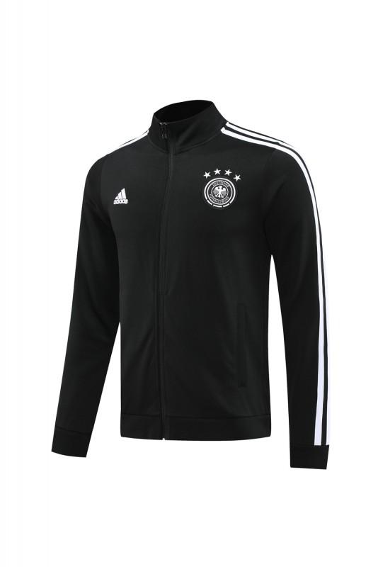 2024 Germany Black Full Zipper Jacket +Long Pants