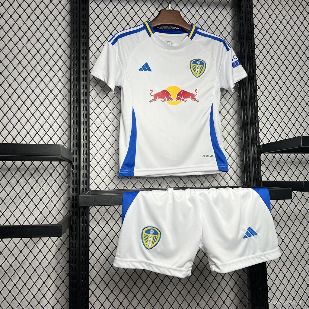 24/25 Kids Leeds United Away White Jersey