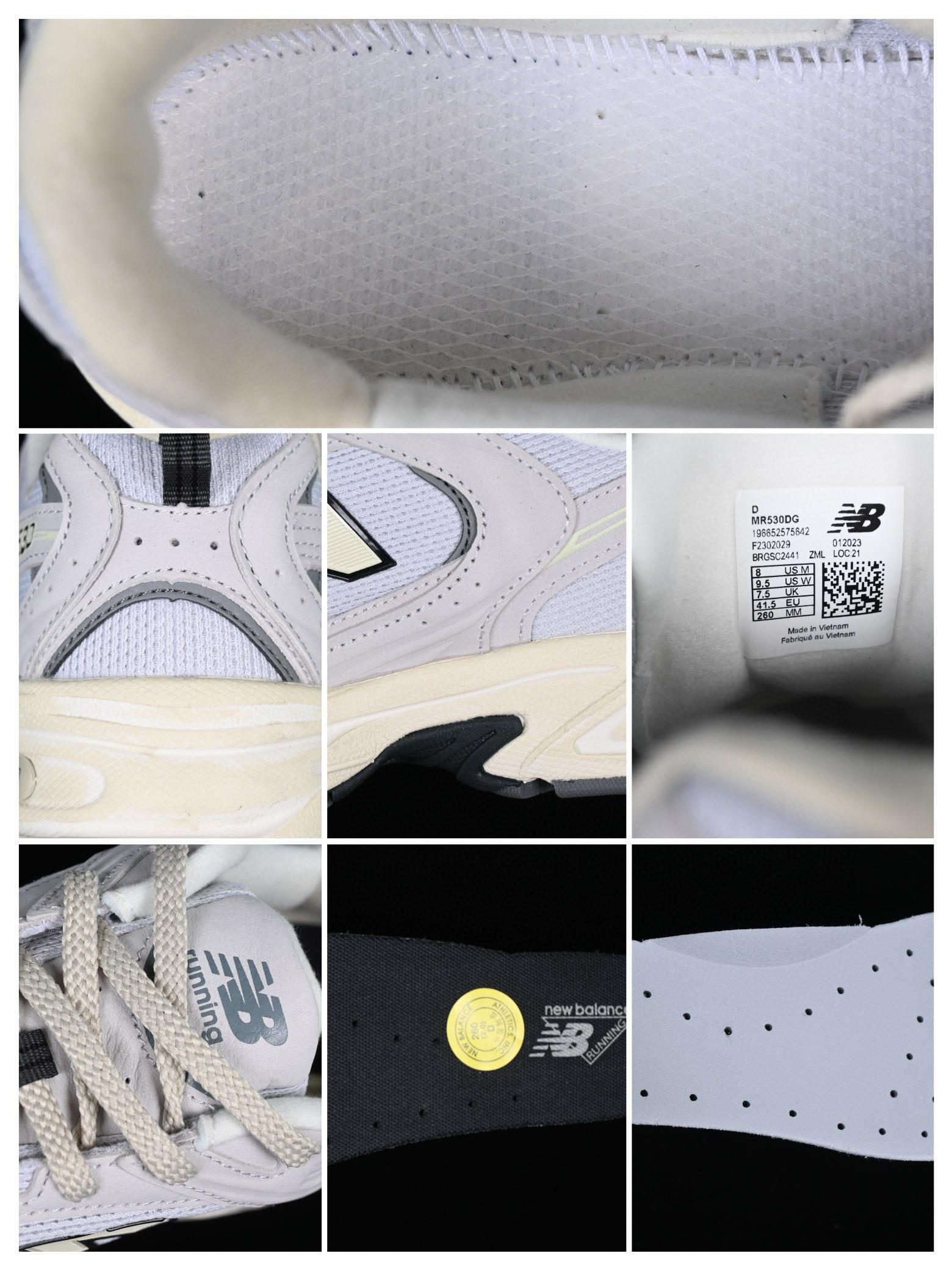 New Balance 530 Series Leather Distressed Retro Casual Running Shoes - MR530DG