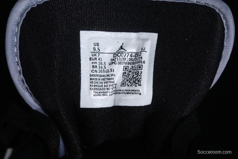 Nike Air Jordan 1 Low AJ1 Black Grey Red Hook Low-Top Culture Basketball Shoes - DC0774-062