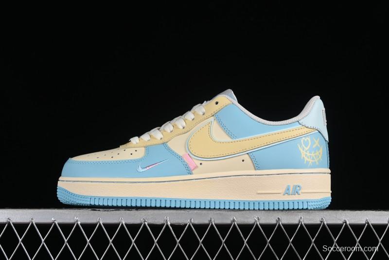 Nike Air Force 1 '07 Low Custom Casual Sneakers with Full-Length Honeycomb Air Cushion - XL2312-555