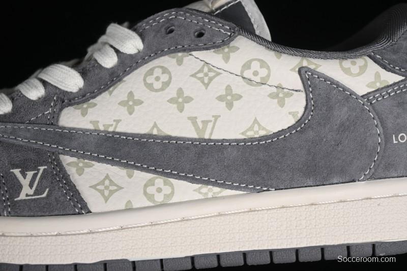 Nike Air Jordan 1 Low OG SP Travis Scott x Fragment Design Collaboration Sneakers - SJ2068-001