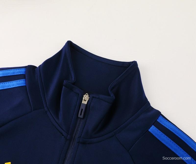 24/25 Boca Juniors Navy/Blue Full Zipper Jacket +Long Pants