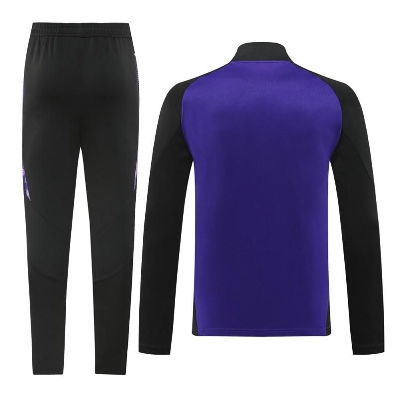 2024 Germany Purple Full Zipper Jacket +Long Pants