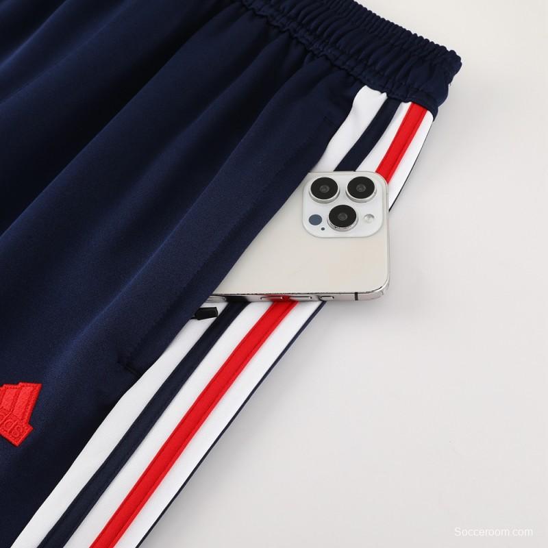 2024 Adidas Blue Full Zipper Jacket +Long Pants