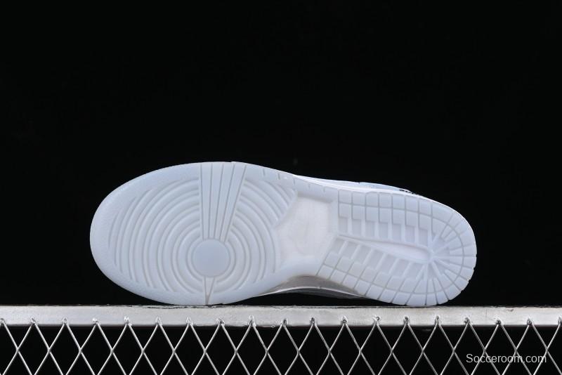 Nike SB Dunk Low Supreme Collaboration - Ice Crystal Blue Anniversary High-End Custom Low-Top Casual Skate Shoes - JH8039-939