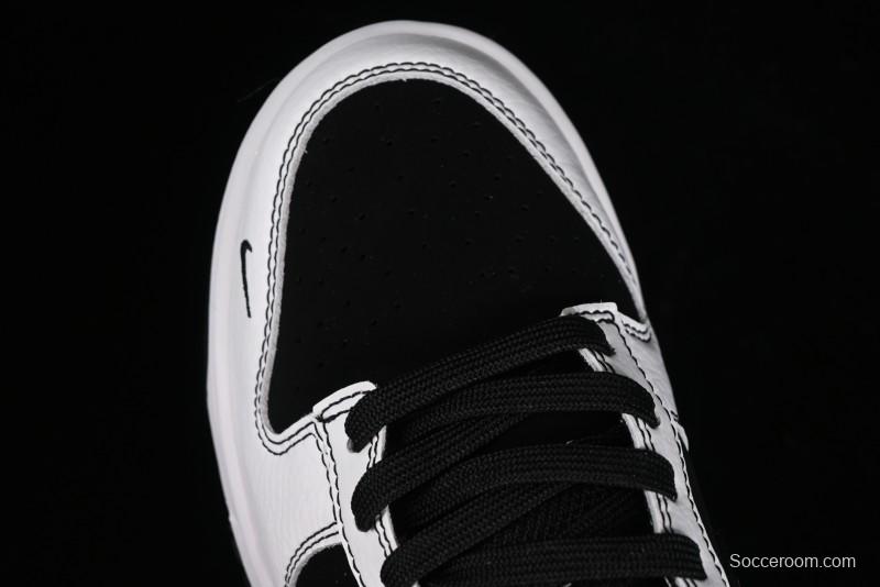 Nike SB Dunk Low Supreme Collaboration - Reverse Black White Swoosh Anniversary Custom Low-Top Casual Sneakers - FC1688-144