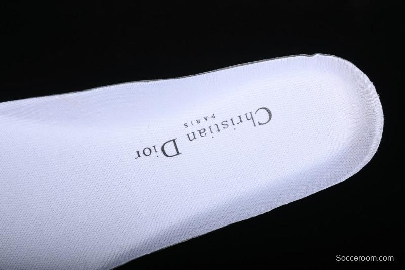 Dior Chrono Round Toe Lace-Up Lifestyle Casual Running Sneakers - 6865 BLACK WHITE