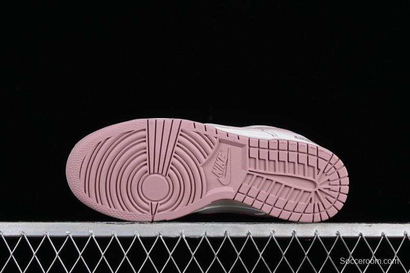 Nike Supreme x SB Dunk Low Collaboration - Rouge Pink Anniversary High-End Custom Low-Top Casual Skate Shoes - DY1503-006