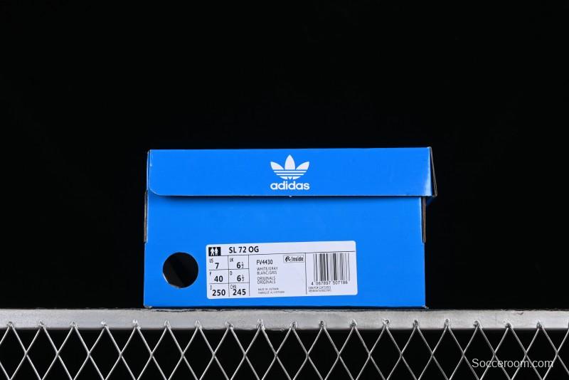 Adidas Originals SL 72 RS Retro Running Shoes with Nylon Upper and Rubber Outsole - FV4430