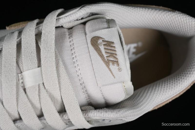 Nike Dunk Low SB Casual Sneakers in Light Grey/Khaki - FJ4188-001