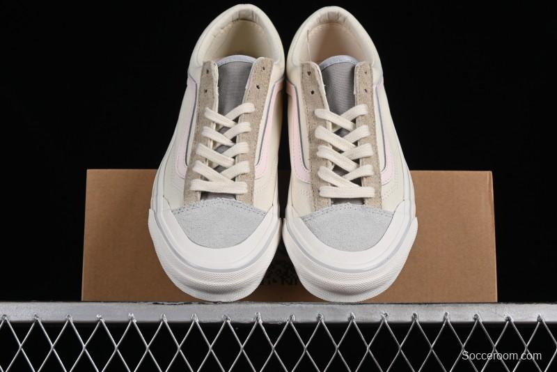 Vans Old Skool Reissue 136 Earth Macaron Patchwork Retro Casual Vulcanized Sneakers - VN000CRPGRN