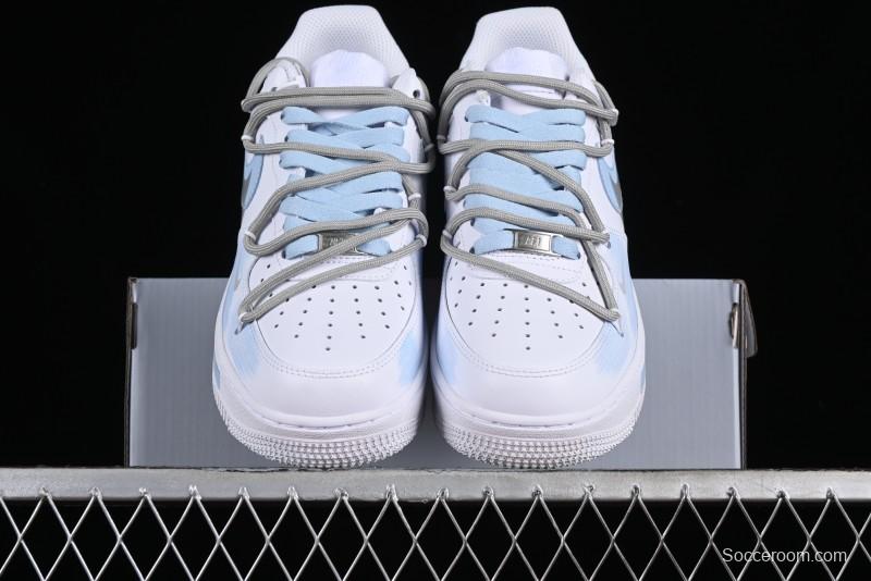 Nike Air Force 1 '07 Low Anime Theme Broken Swoosh Custom Spray Casual Sneakers - ZH0316-020