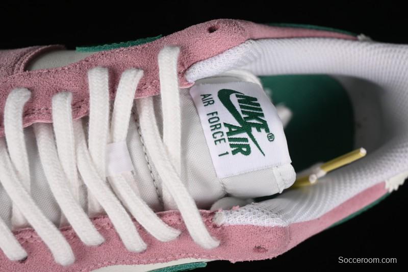 Nike Air Force 1 '07 Low Casual Sneakers in White Pink Green - FV9346-100