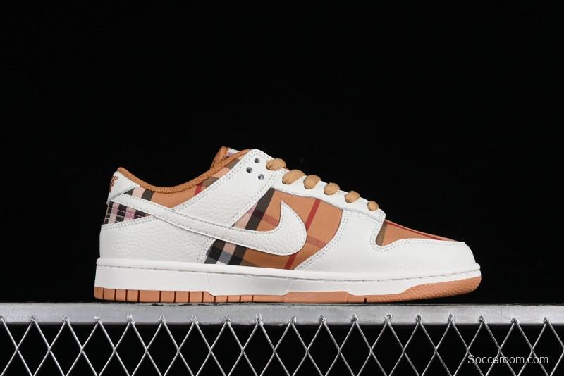 Nike SB Dunk Low Supreme Collaboration - Plaid Colorway SB Low Top Casual Skateboarding Shoes - SU1853-513