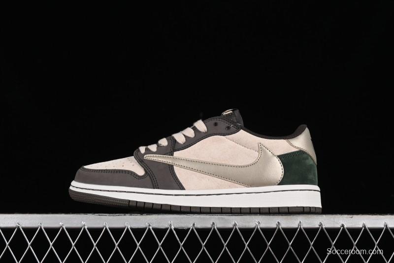 Nike Travis Scott x Air Jordan 1 Low OG Retro Basketball Shoes - DM7866-818