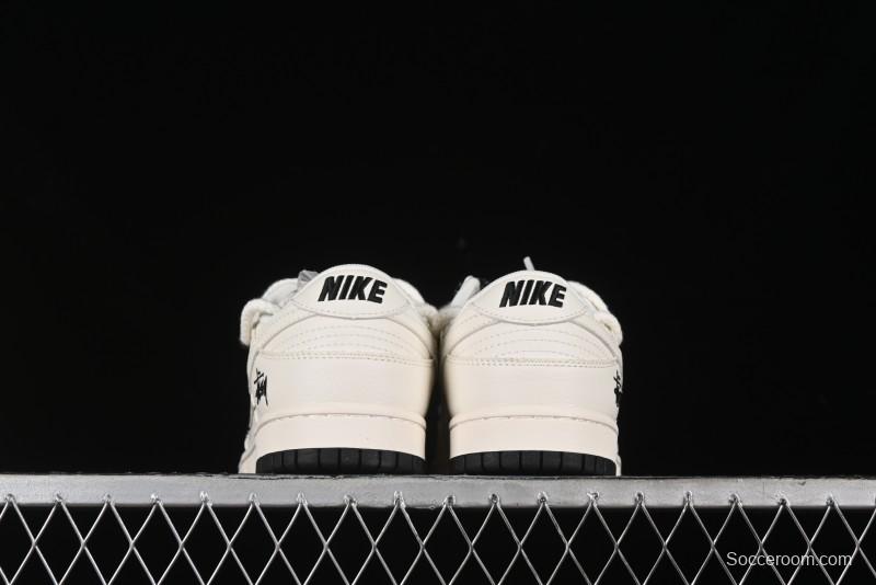 Nike SB Dunk Low Stussy Anniversary Custom Low-Top Casual Sneakers - SJ2068-276
