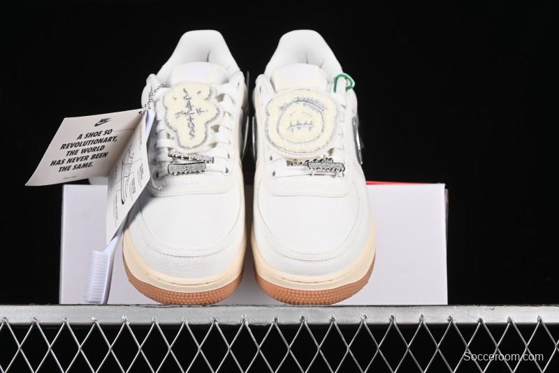 Nike Air Force 1 Low Travis Scott Limited Edition Casual Sneakers - AQ4211-101