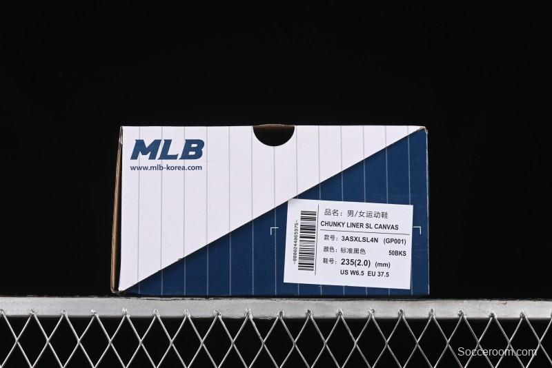 New York Yankees MLB Chunky Liner SL Canvas Sneakers with Thick Sole - 3ASXLSL4N50BKS