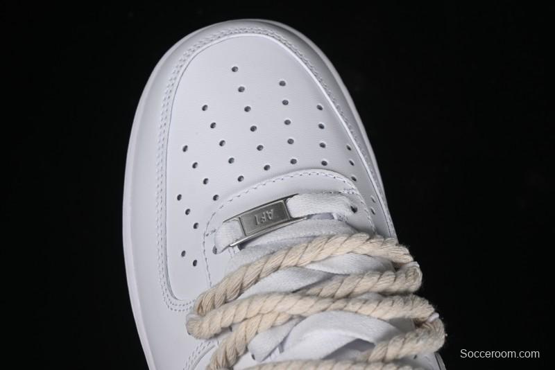 Nike Air Force 1 '07 Low White Deconstructed Casual Sneakers - CW2288-046