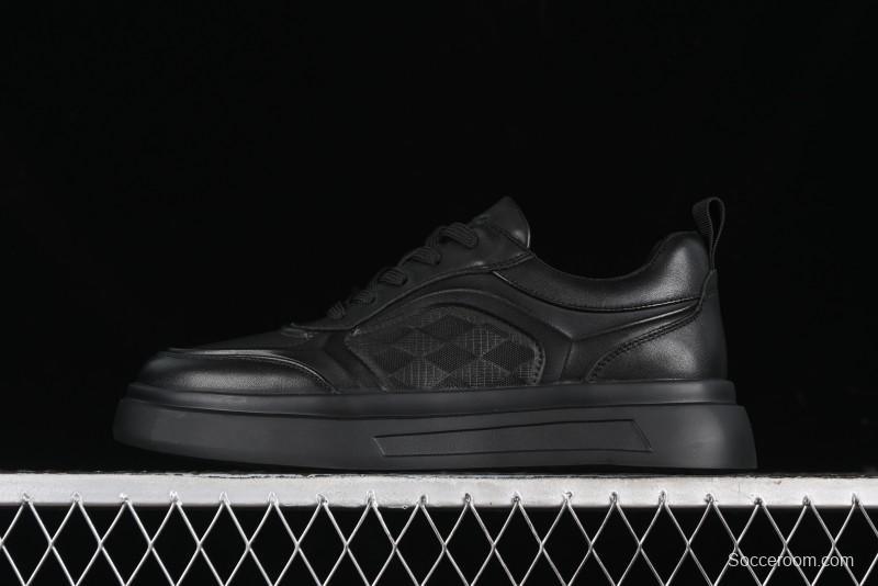 Ecco Street ACE Series Autumn New Retro Fashion Genuine Leather Platform Casual Sneakers - 63336101001