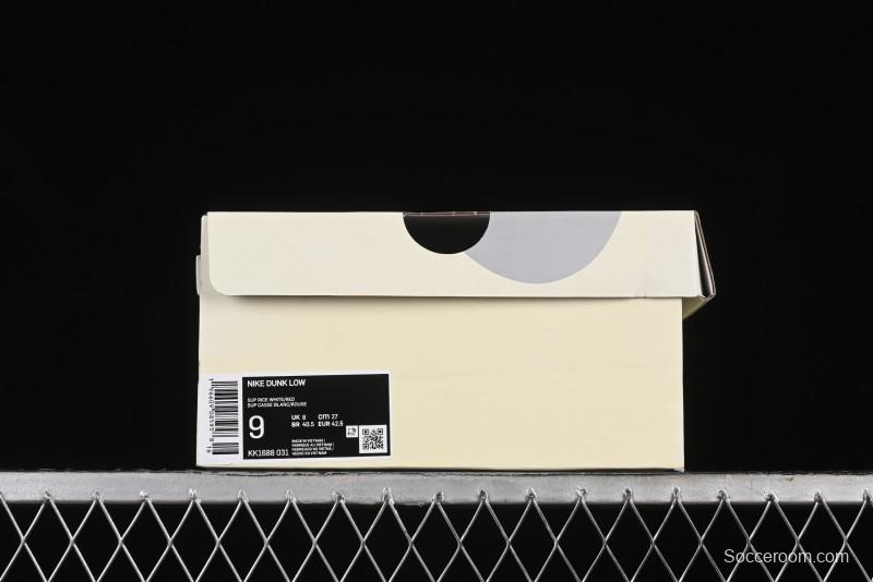 Nike SB Dunk Low Supreme Collaboration Anniversary Customized Low-Top Casual Sneakers - KK1688-031