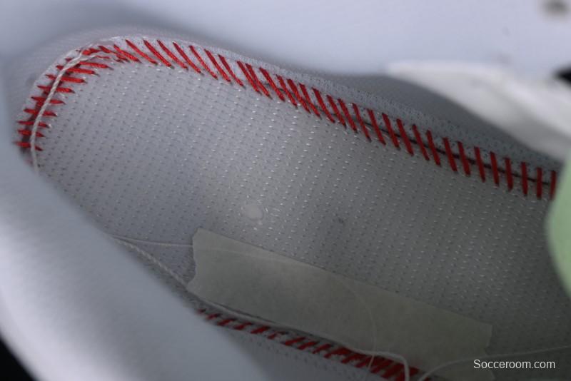 Nike Air Force 1 '07 Mid Hand-Painted White Green with Swoosh Shadow and Strap - CW2289-111