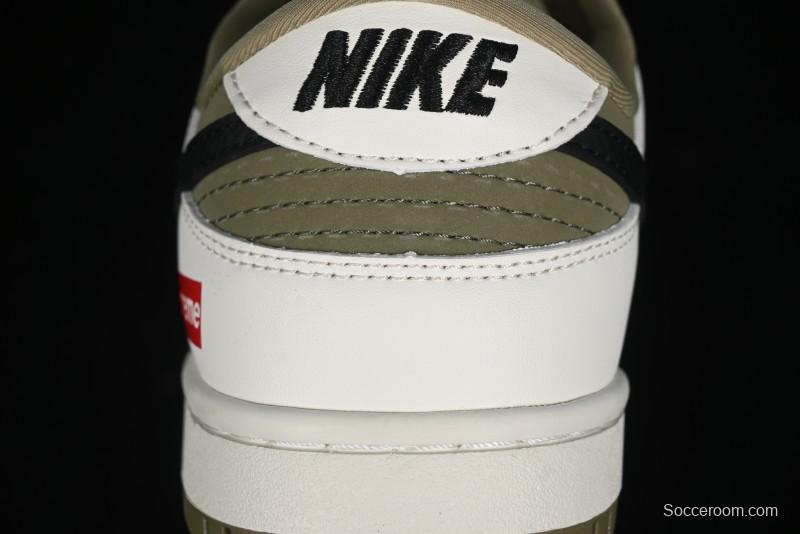 Nike SB Dunk Low Supreme Collaboration - Liberation Green Anniversary High-End Custom Low-Top Casual Sneakers - CH8311-231