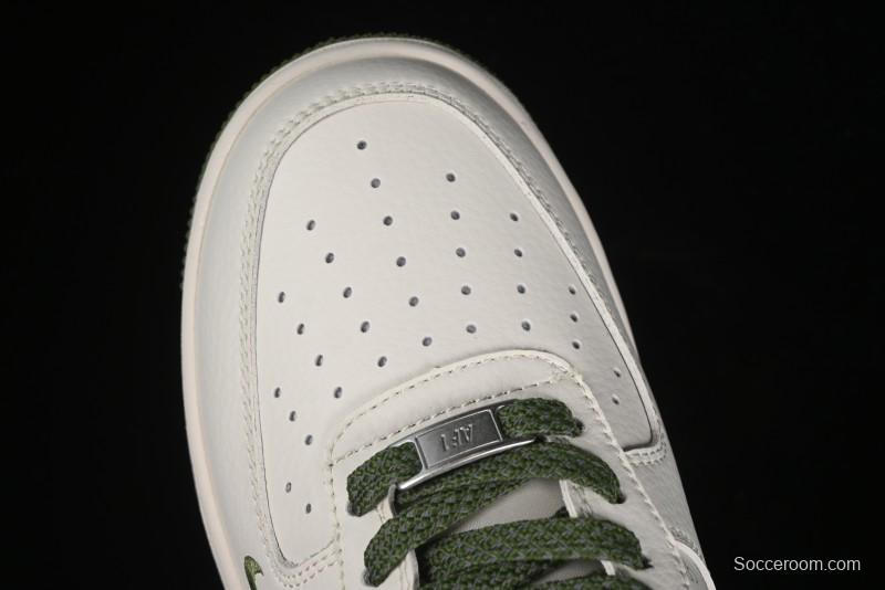 Nike Air Force 1'07 Low Stussy Collaboration - White Mint Green Low-Top Casual Sneakers - XZ3328-003