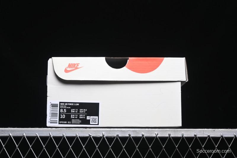 Nike Air Force 1 '07 Low Supreme Casual Sneakers in White/Red - DF0188-011