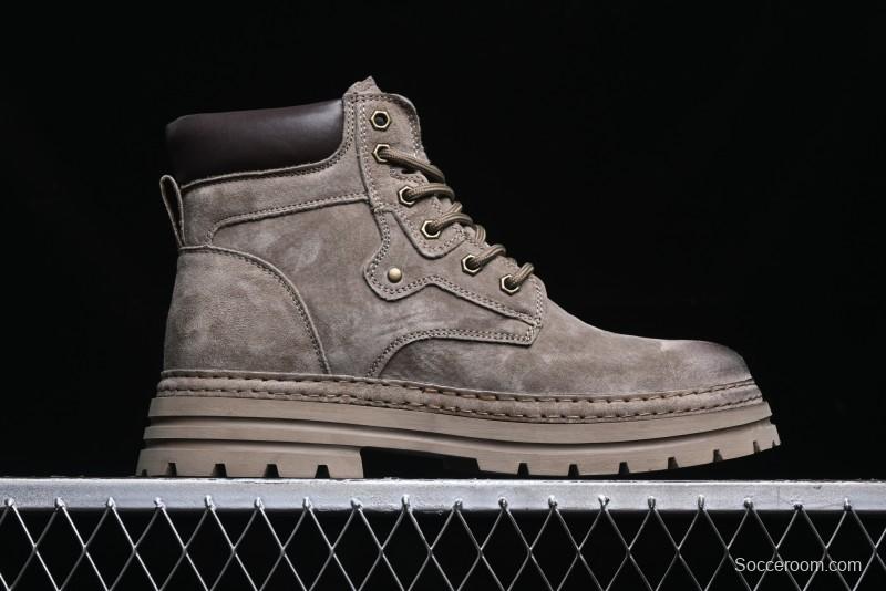 ECCO Cool Series Workwear Leather Anti-Slip Platform Chelsea Boots - 63890801001