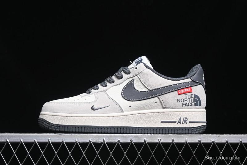 Nike Air Force 1 '07 Low Supreme The North Face Collaboration - Grey Black Red Logo - XZ6188-112