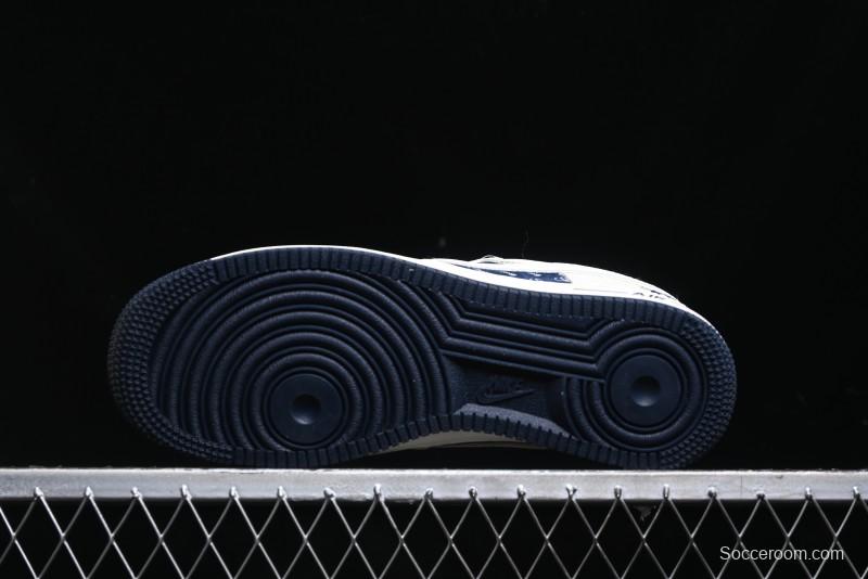 Nike Air Force 1 '07 Low Stussy Collaboration - White Black Sneakers - XZ6188-728