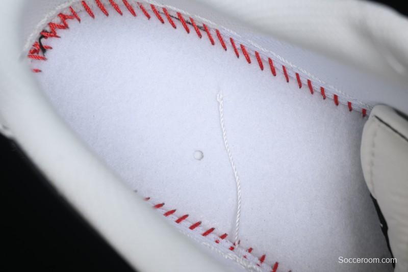 Nike Air Force 1 '07 Low Stussy Collaboration - White Black Swoosh Red Tab Low-Top Casual Sneakers - SJ6698-015