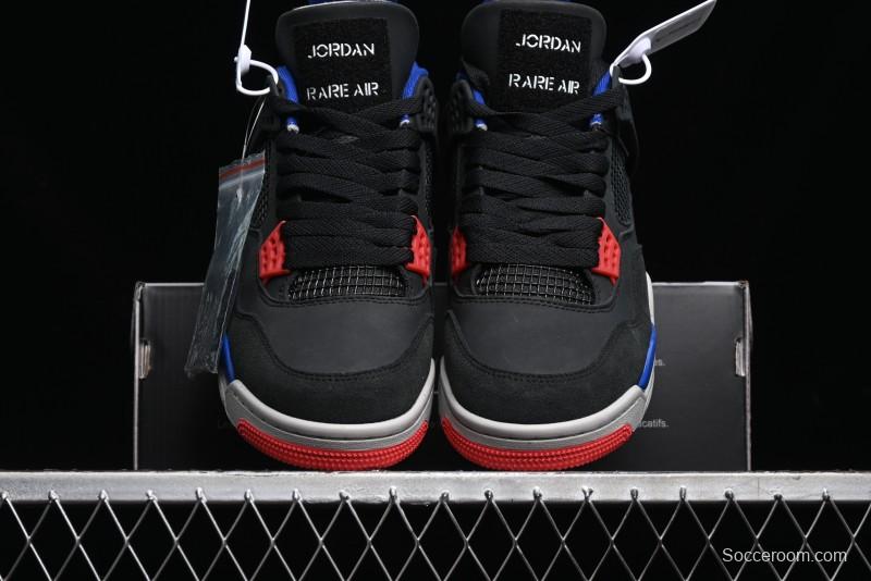 Nike Air Jordan 4 Retro Sneakers in Black, Blue and Neutral Grey - FV5029-003