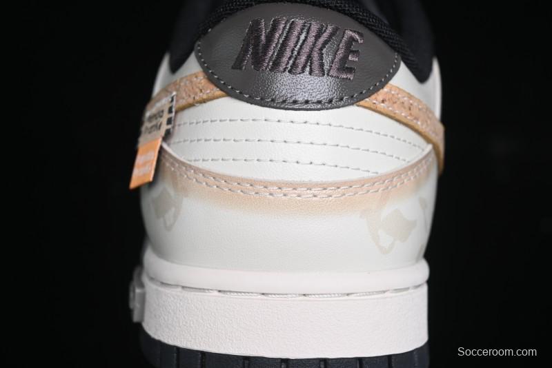 Nike Dunk Low Panda Prank Pioneer Knight Sandstorm Black Brown Low Top Casual Skate Shoes - DD1391-100