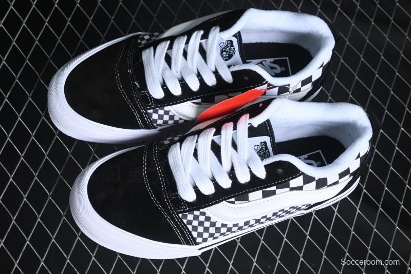 Vans Knu Skool Checkerboard Low Top Retro Casual Vulcanized Sneakers - VN0009QCIVG