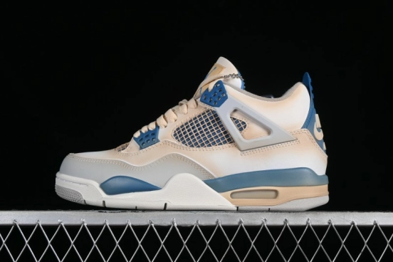 Nike Air Jordan 4 Retro Basketball Shoes Blastoise Collaboration - 308797-105