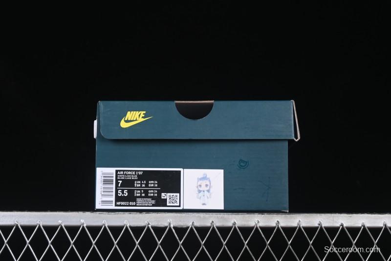 Nike Air Force 1 '07 Low Casual Sneakers with Erciyuan Hand-Painted Graffiti Lingzhu Aobing Design - HF0022-010