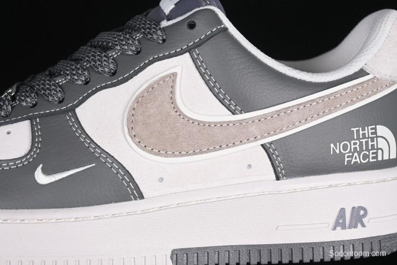 Nike Air Force 1 '07 Low North Face Collaboration Light Grey Two-Tone Low-Top Casual Sneakers - DM6688-046