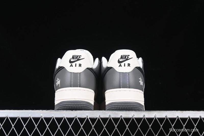 Nike Air Force 1 '07 Low Stussy Collaboration - Nebula Grey Low-Top Casual Sneakers - XZ3328-168