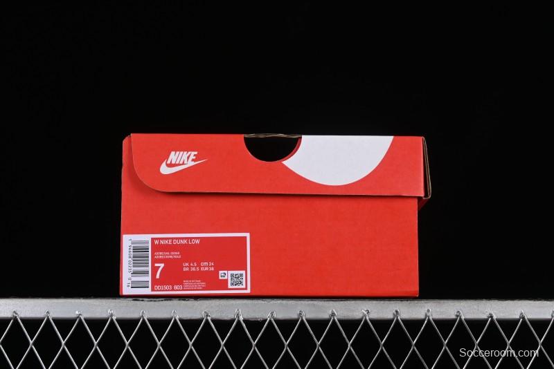 Nike Dunk Low SB Casual Sneakers in Strawberry Bear Colorway - DD1503-603